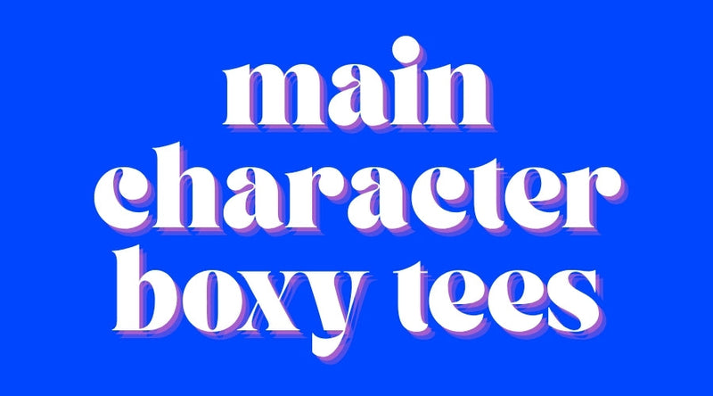L3 M MAIN CHARACTER BOXY T-SHIRTS