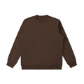 BASIC ESSENTIAL HEAVYWEIGHT CREWNECK  SWEATSHIRT COFFEE