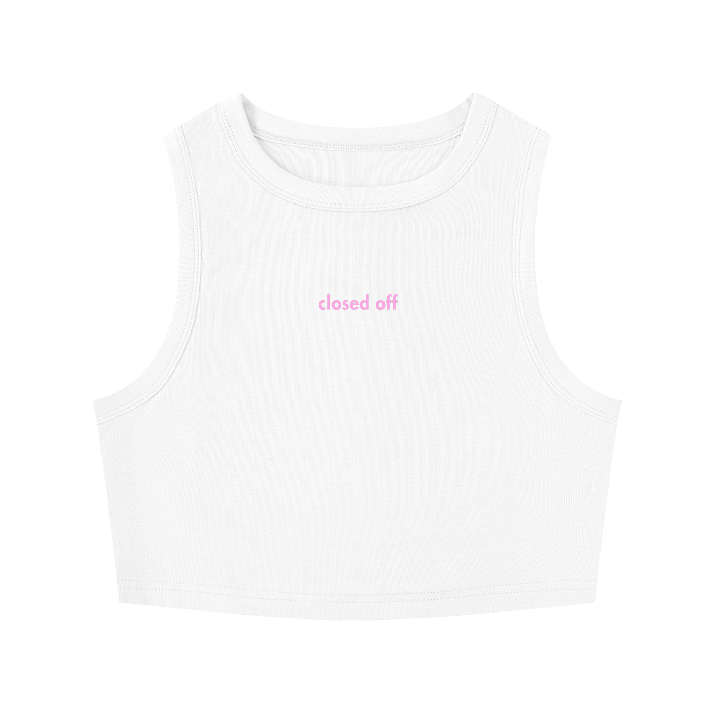 WOMEN'S CREWNECK CROP TOP - CLOSED OFF