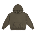 BASIC ESSENTIAL HEAVYWEIGHT FLEECE HOODIE OLIVE GREEN