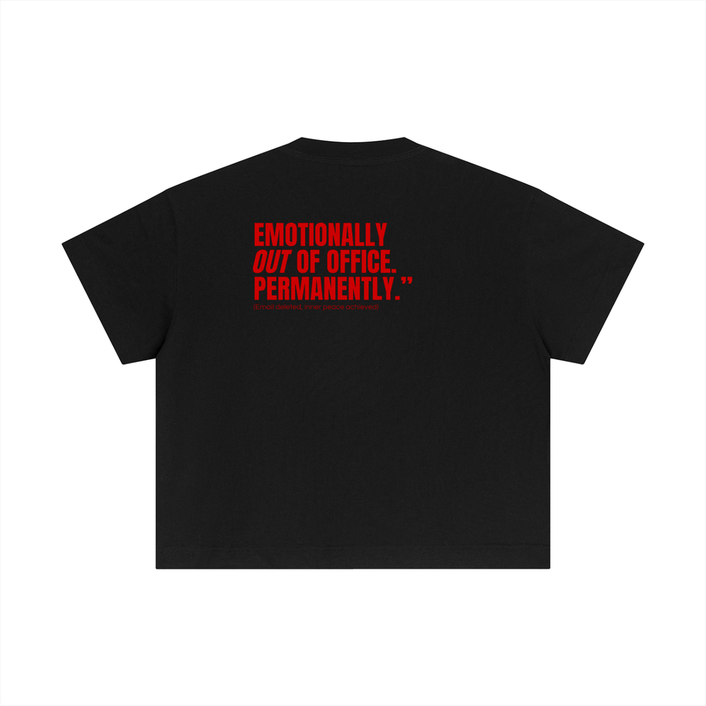 QUITTERS CLUB ESSENTIAL COTTON BOXY T-SHIRT - PERMANENTLY OOO