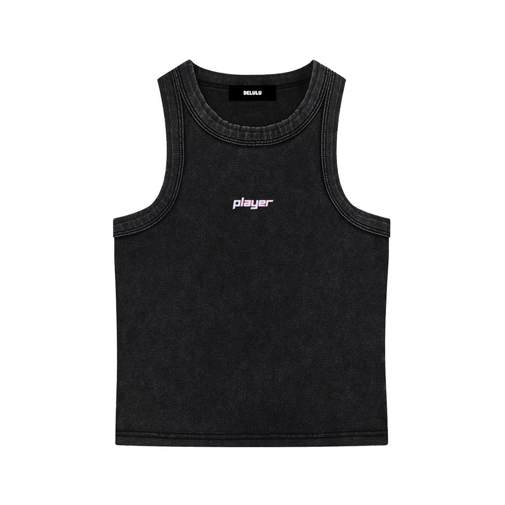 SNOW WASHED TANK TOP PLAYER