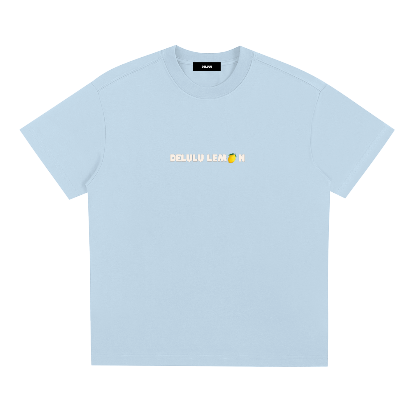 UNISEX LOOSE FIT T-SHIRT - DELULU LEMON WHITE