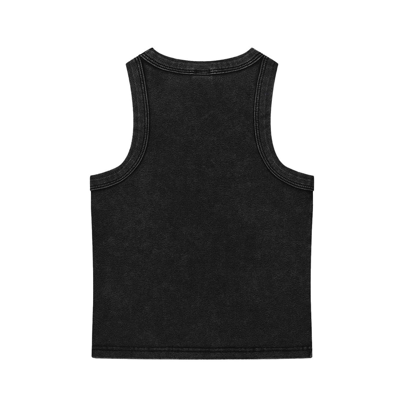 SNOW WASHED TANK TOP BLACK - PARIS GOOD FOR ADULTRY