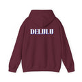 STATEMENT HOODIE DELULU - NAVY & WHITE/BLUE
