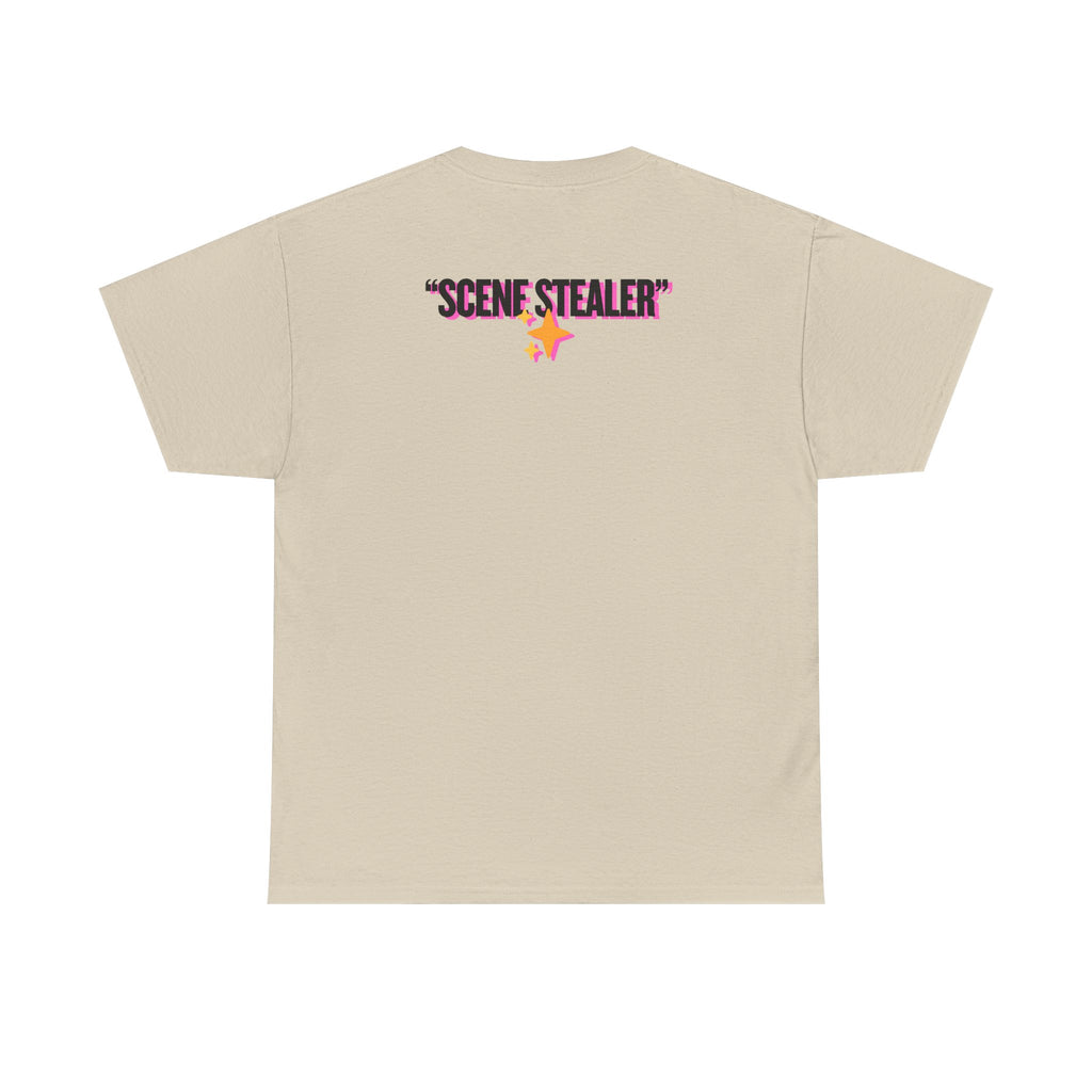 MAIN CHARACTER VIBES TEE - SCENE STEALER BEIGE