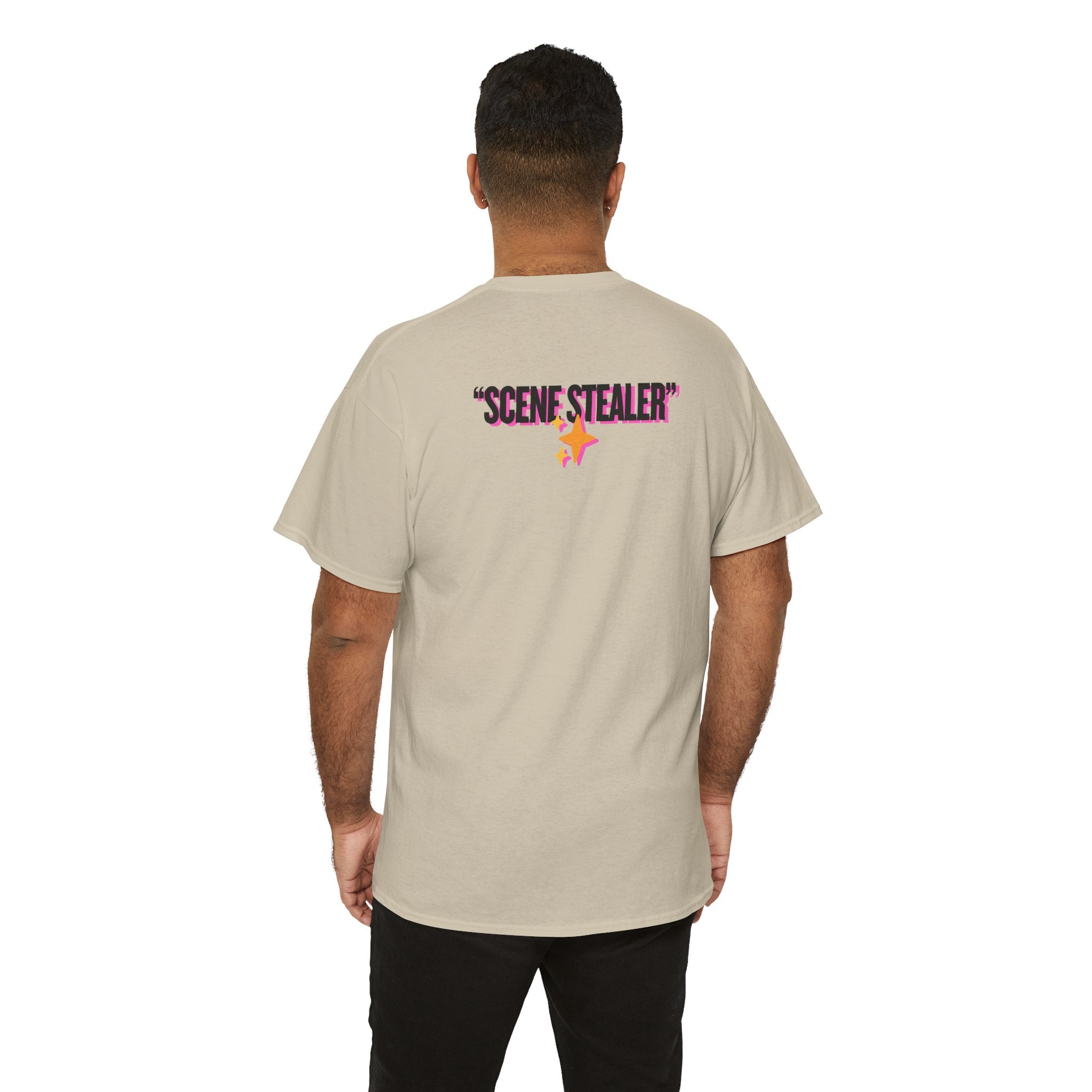 MAIN CHARACTER VIBES TEE - SCENE STEALER BEIGE