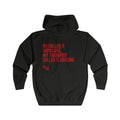 04 QUITTERS CLUB FULL-ZIP HOODIE BLACK/RED