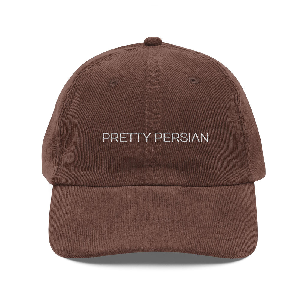 STATEMENT VINTAGE CORDUROY CAP - PRETTY PERSIAN