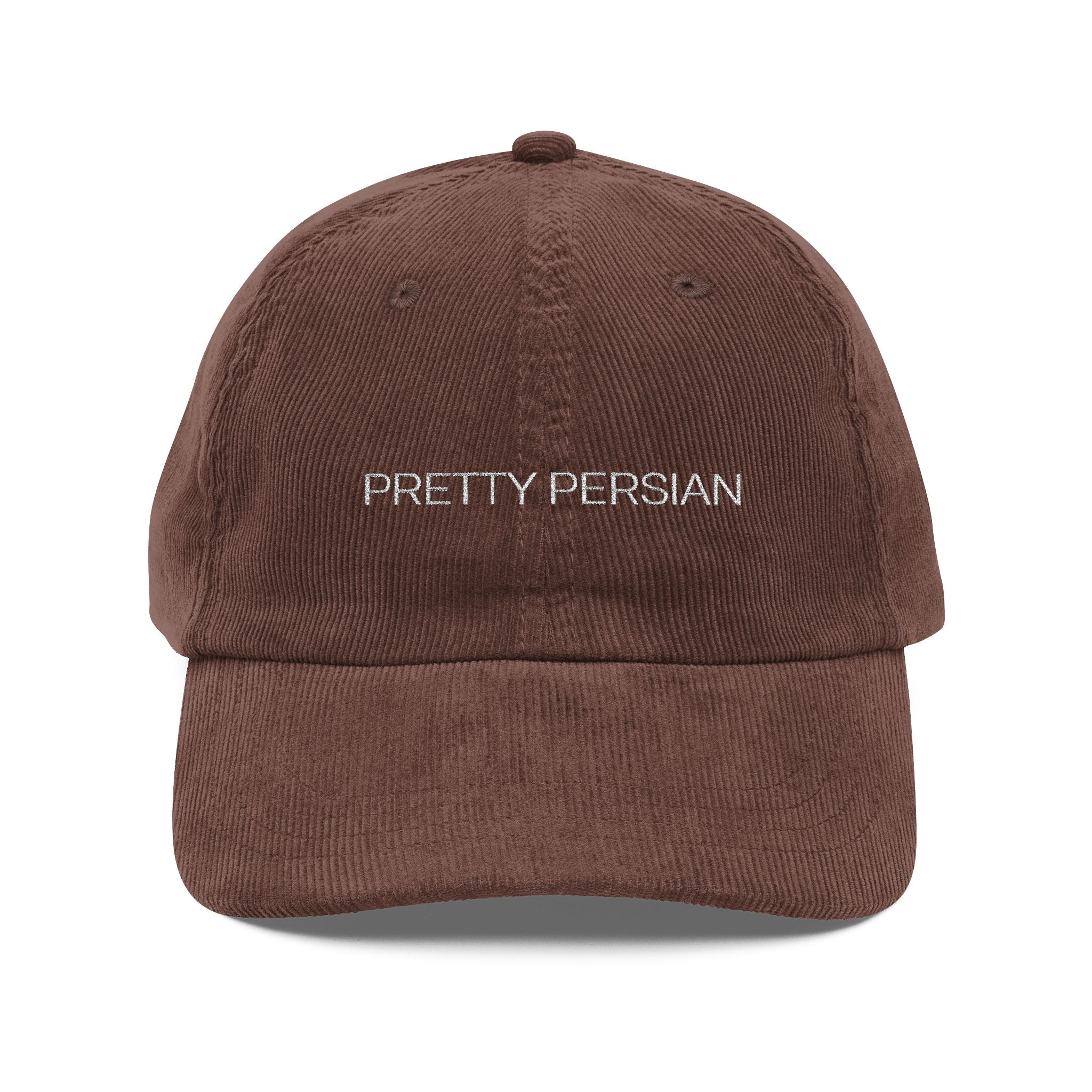 STATEMENT VINTAGE CORDUROY CAP - PRETTY PERSIAN