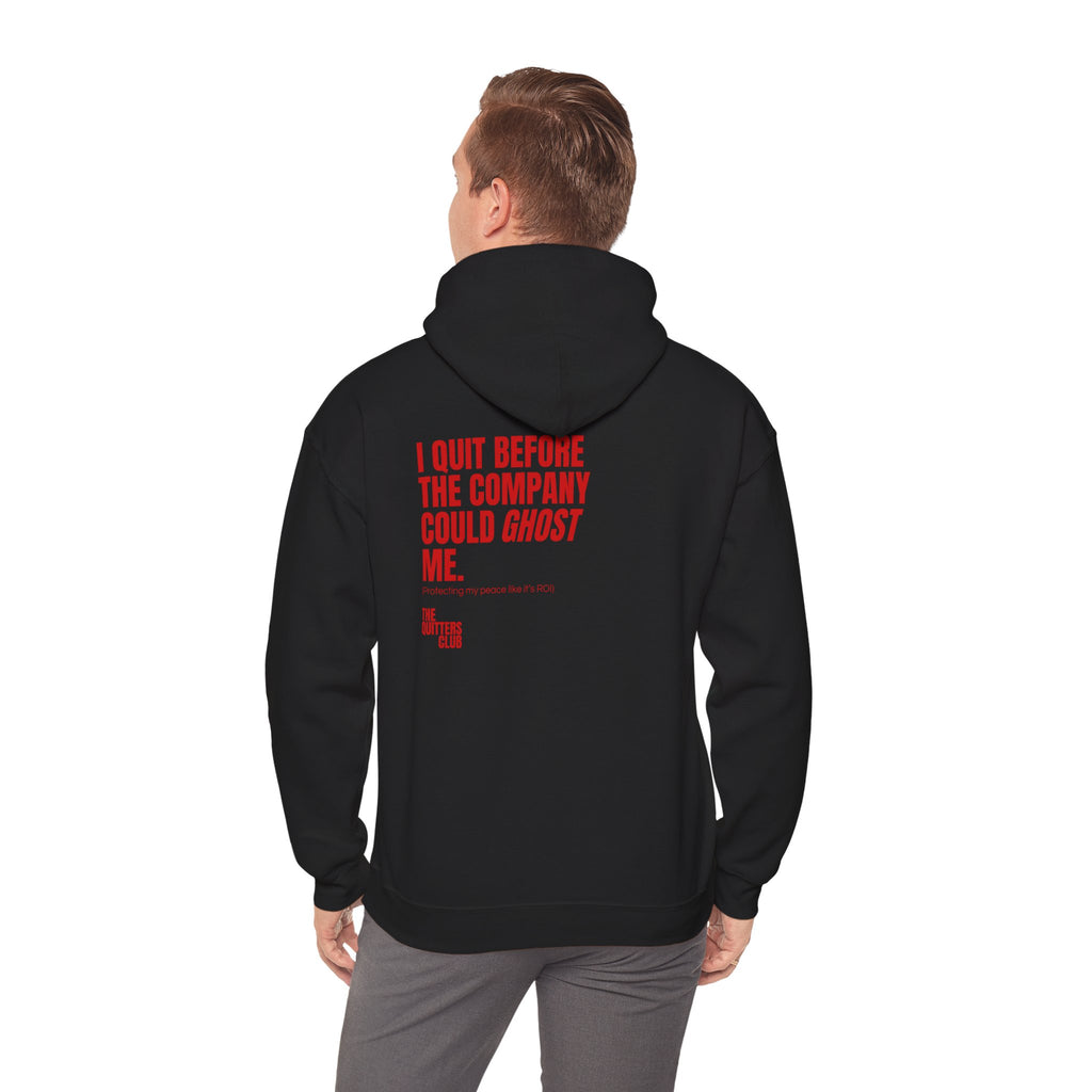 QUITTERS CLUB HOODIE - I QUIT  BLACK/RED