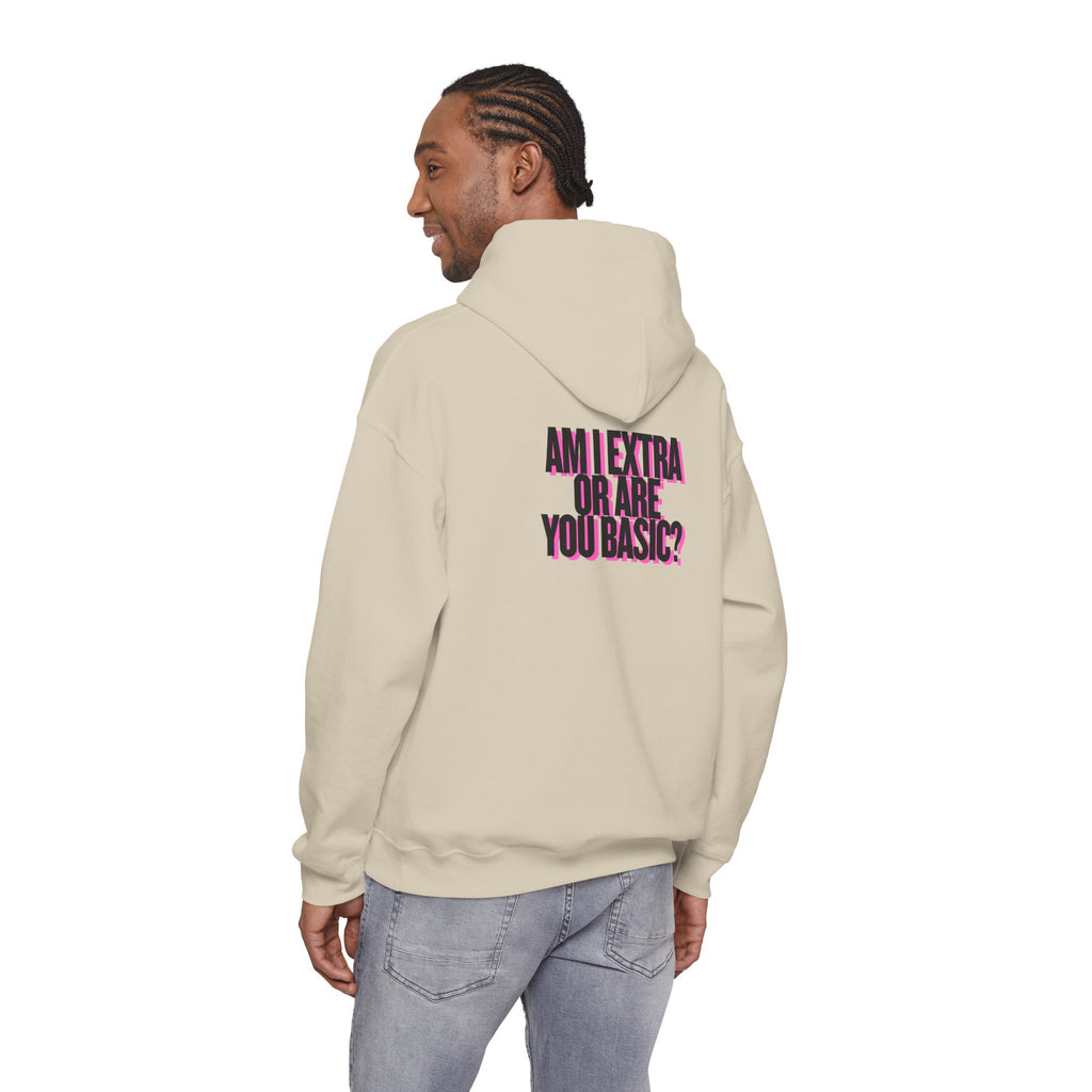 MAIN CHARACTER VIBES HOODIE - ARE YOU BASIC? BEIGE