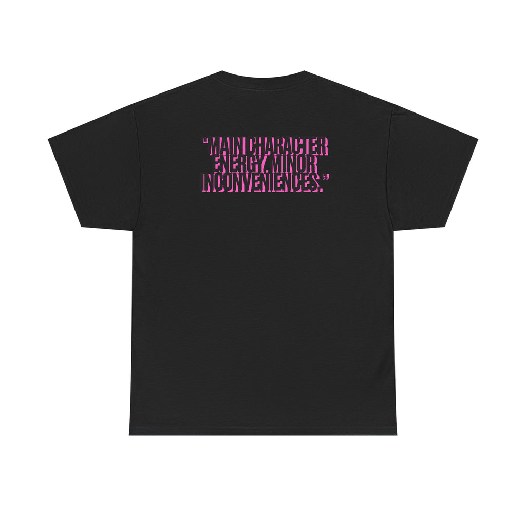 MAIN CHARACTER VIBES TEE - MINOR INCONVINIENCES BLACK