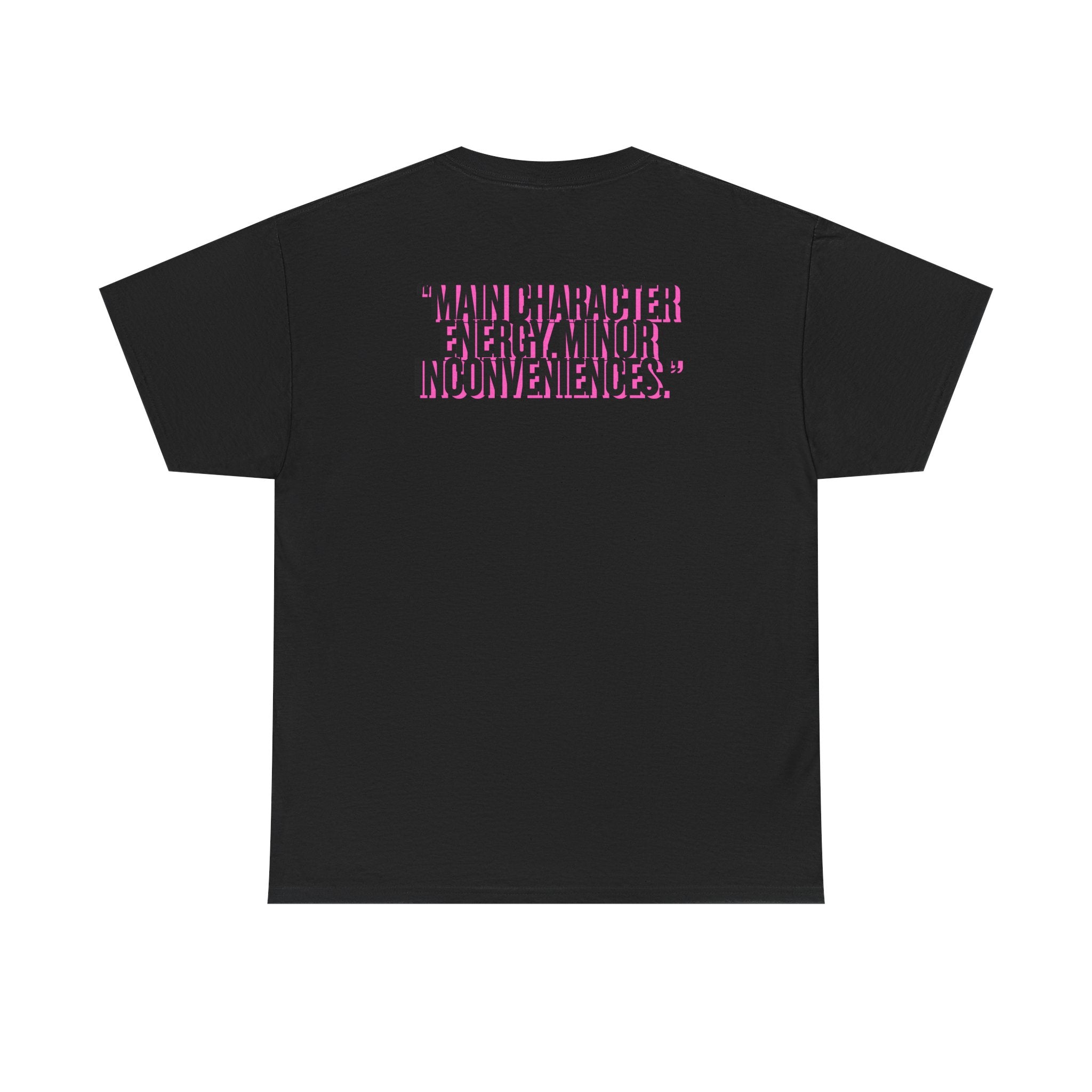 MAIN CHARACTER VIBES TEE - MINOR INCONVINIENCES BLACK