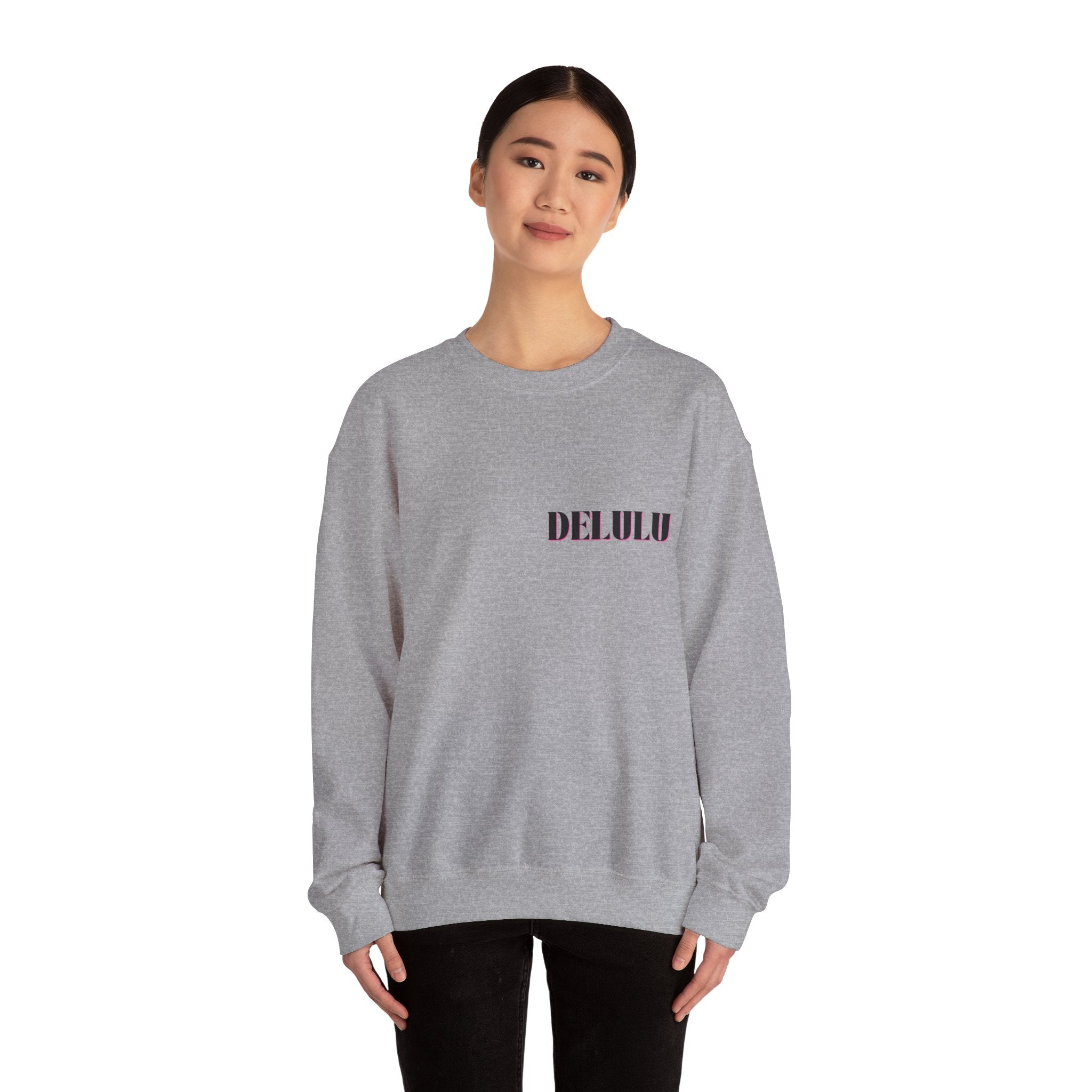 01 STATEMENT CREWNECK DELULU
