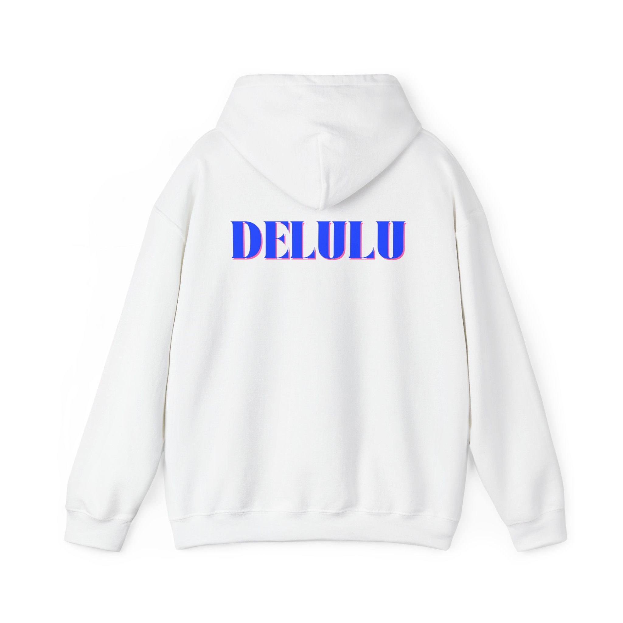 STATEMENT HOODIE DELULU - BLUE & BLUE/PINK
