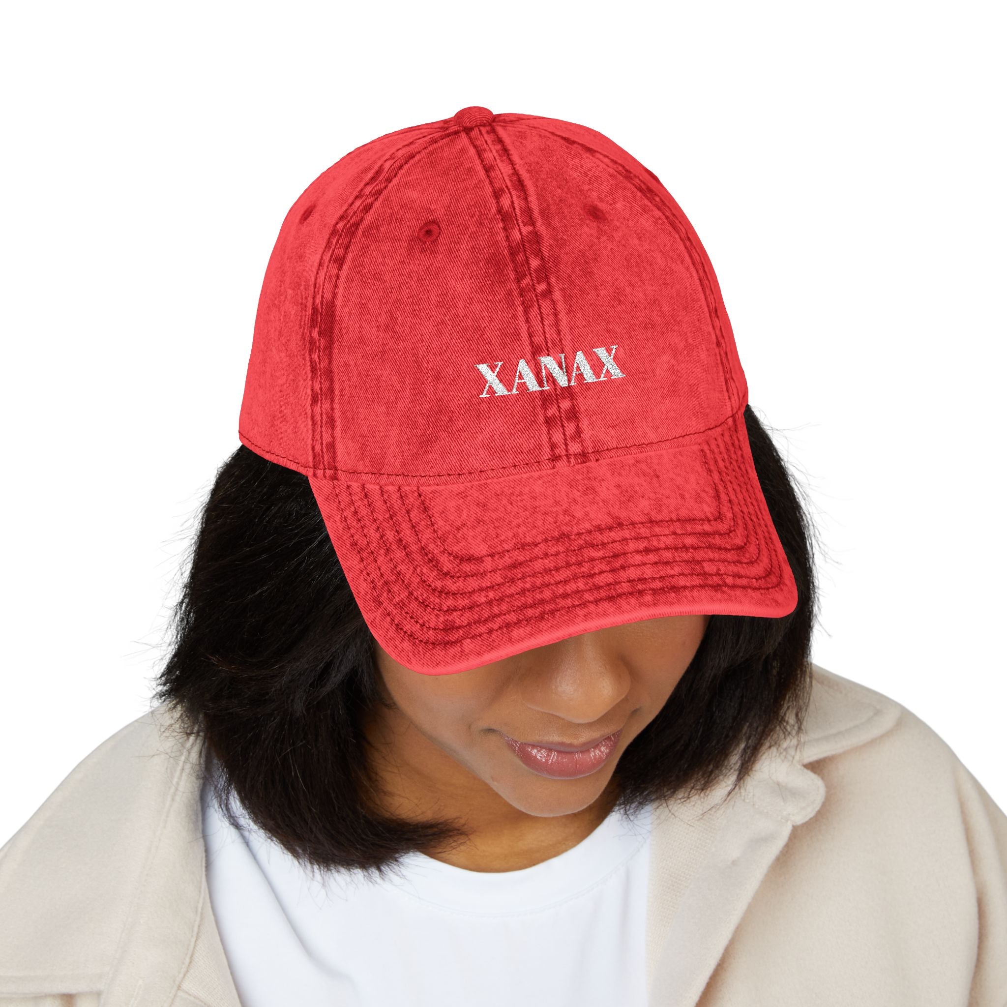 VINTAGE EMBROIDERED CAP - XANAX