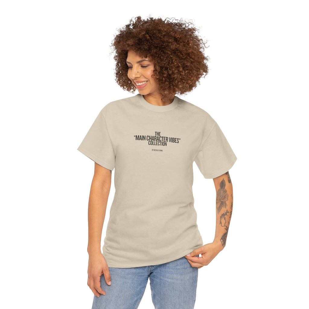 MAIN CHARACTER VIBES TEE - OR ARE YOU BASIC? BEIGE