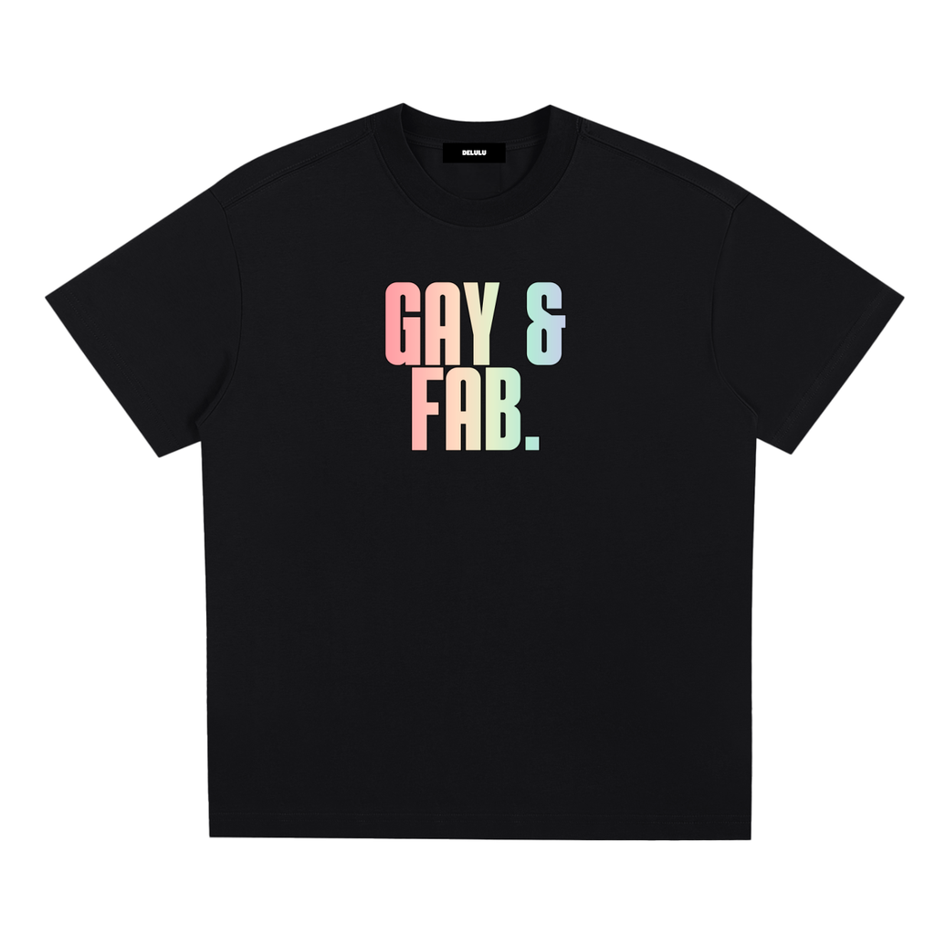 PRIDE LOOSE FIT UNISEX T-SHIRT - GAY & FAB.