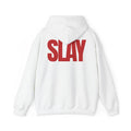 STATEMENT HOODIE -SLAY WHITE/RED