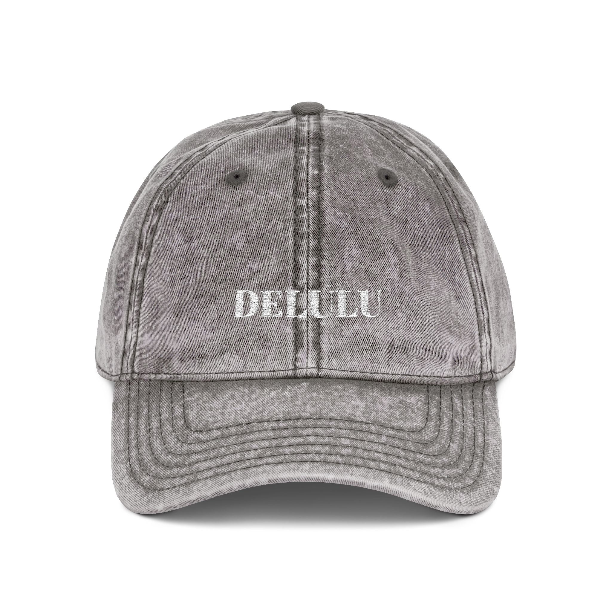 VINTAGE EMBROIDERED CAP - DELULU