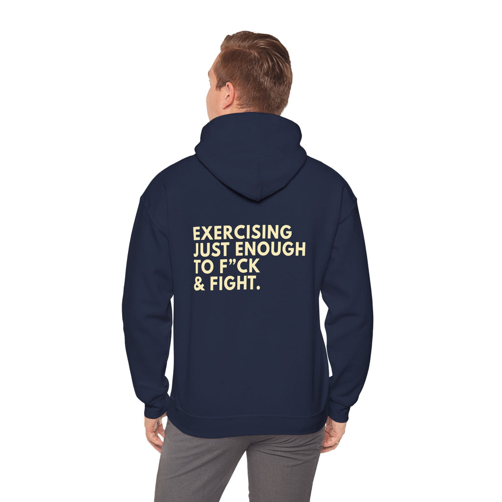 STATEMENT HOODIE - JUST ENOUGH NAVY/YELLOW