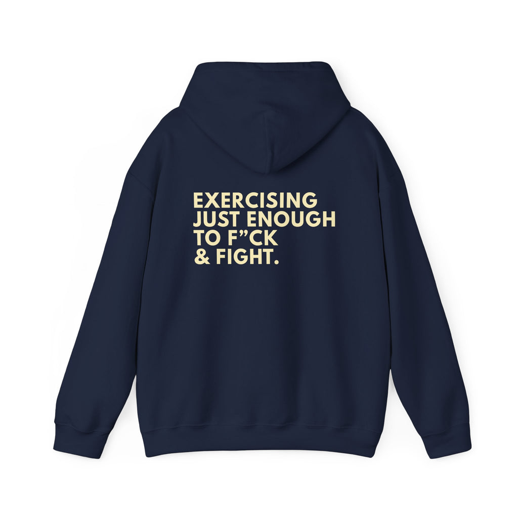 STATEMENT HOODIE - JUST ENOUGH NAVY/YELLOW