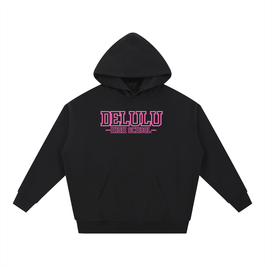 ESSENTIAL HEAVYWEIGHT HOODIE - DELULU HIGH SCHOOL