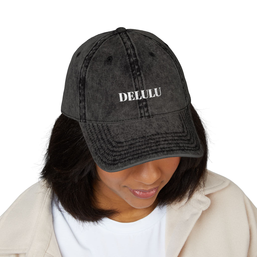 VINTAGE EMBROIDERED CAP - DELULU