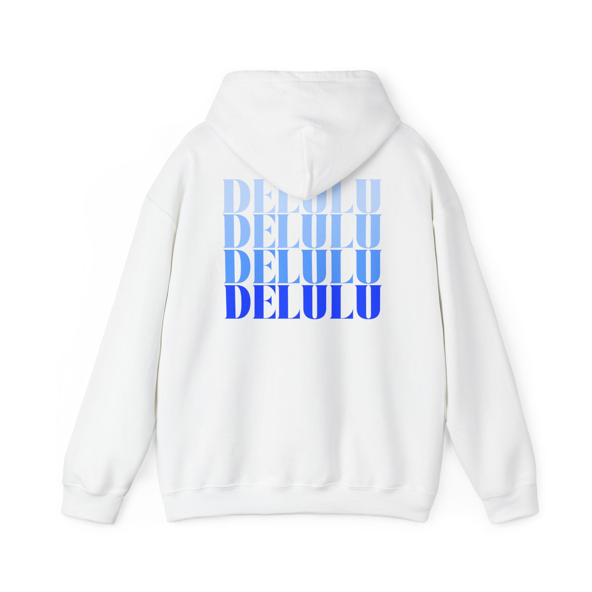 STATEMENT HOODIE DELULU DELULU DELULU - BABY BLUE & BLUE