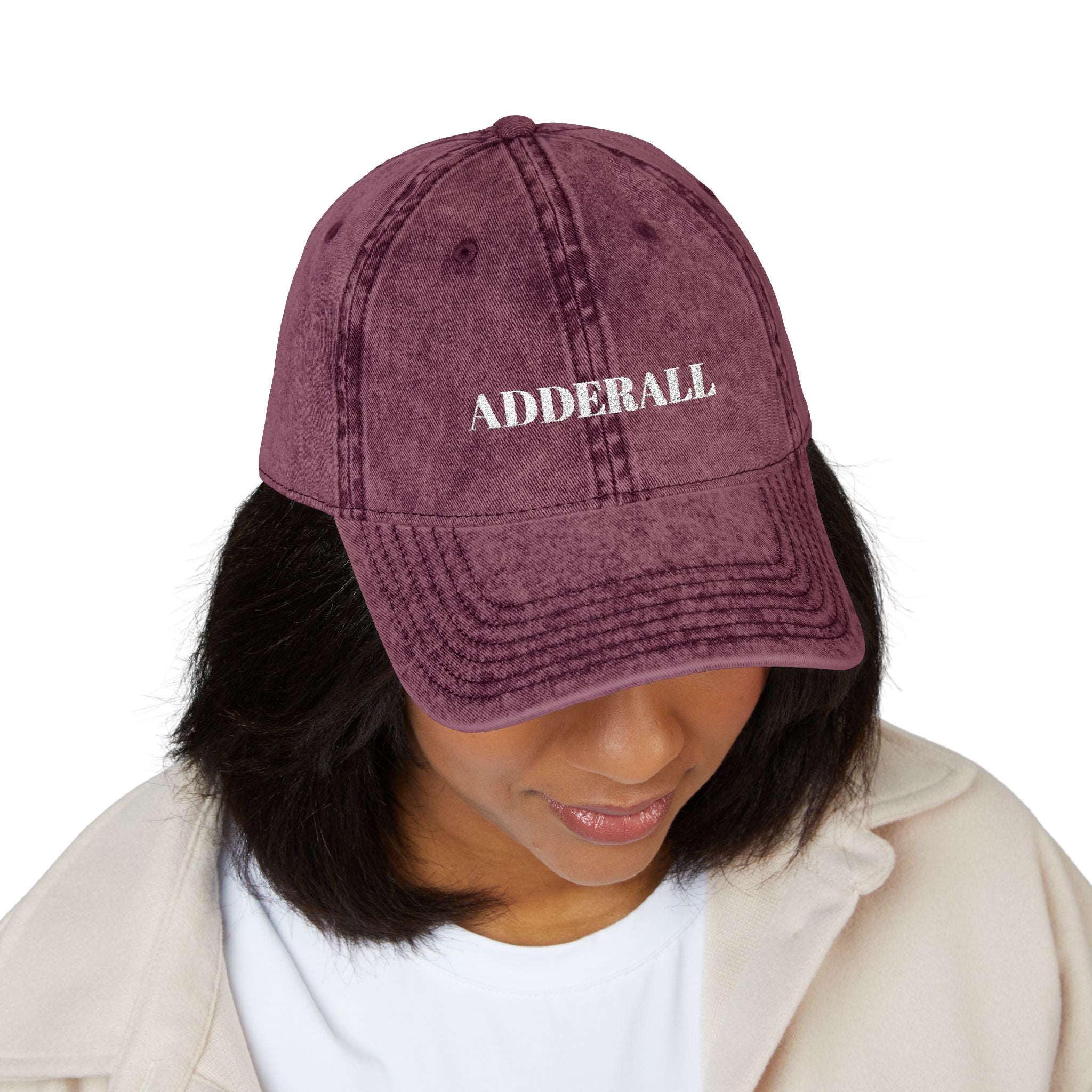 VINTAGE EMBROIDERED CAP - ADDERALL