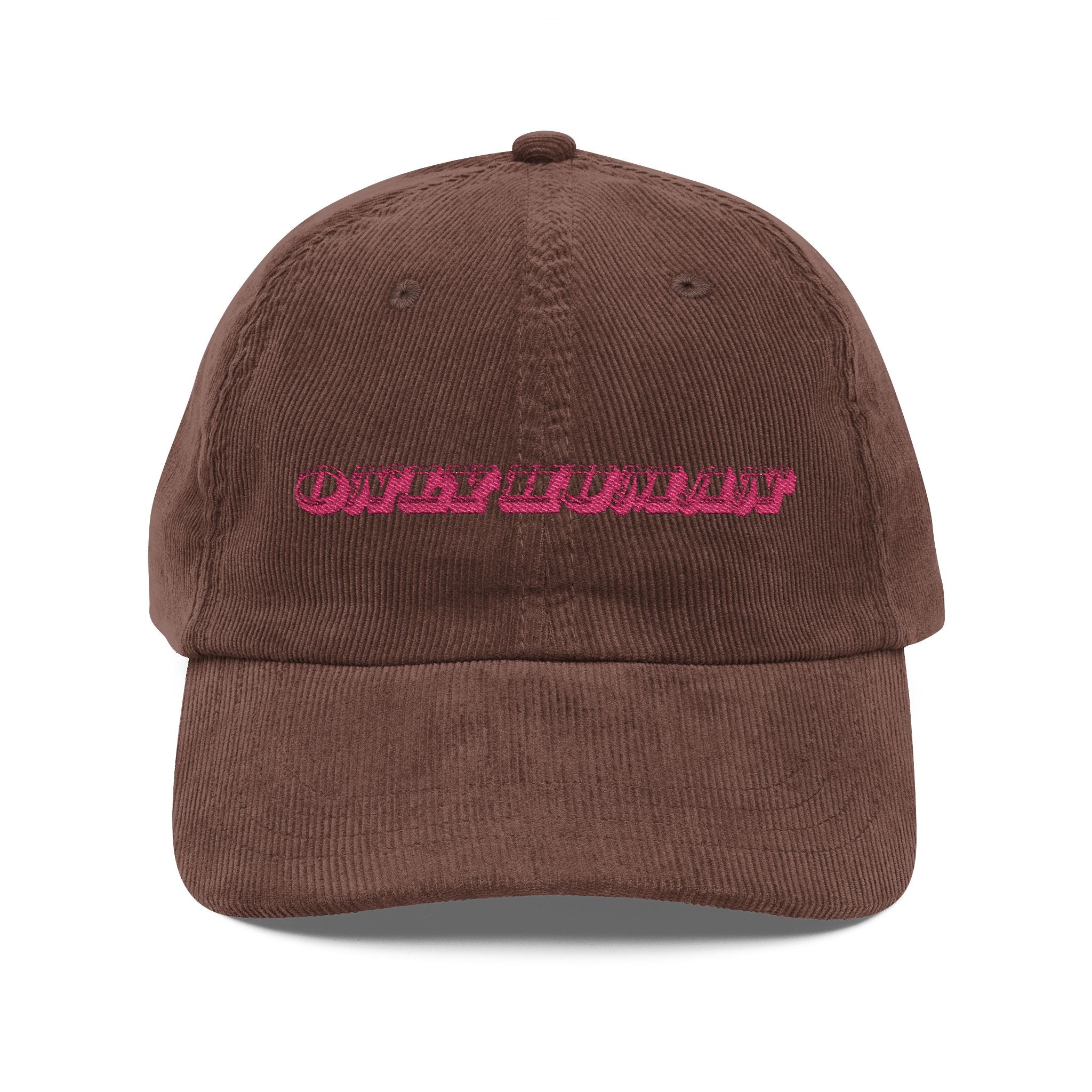 STATEMENT VINTAGE CORDUROY CAP - ONLY HUMAN