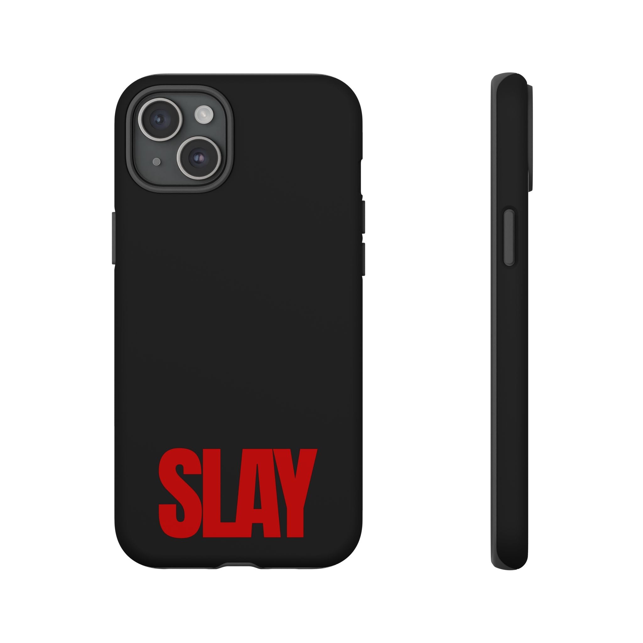 IPHONE CASE (15 - 17) - SLAY (BLACK&RED)