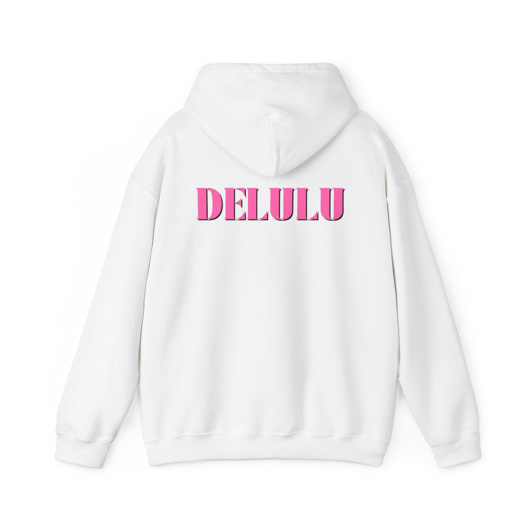 STATEMENT HOODIE DELULU - PINK & PINK/BLACK