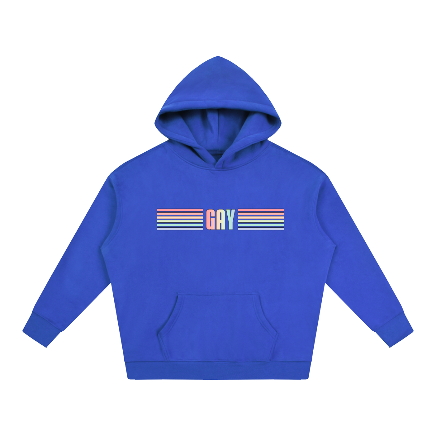 PRIDE OVERSIZED PREMIUM FLEECED HOODIE - GAY