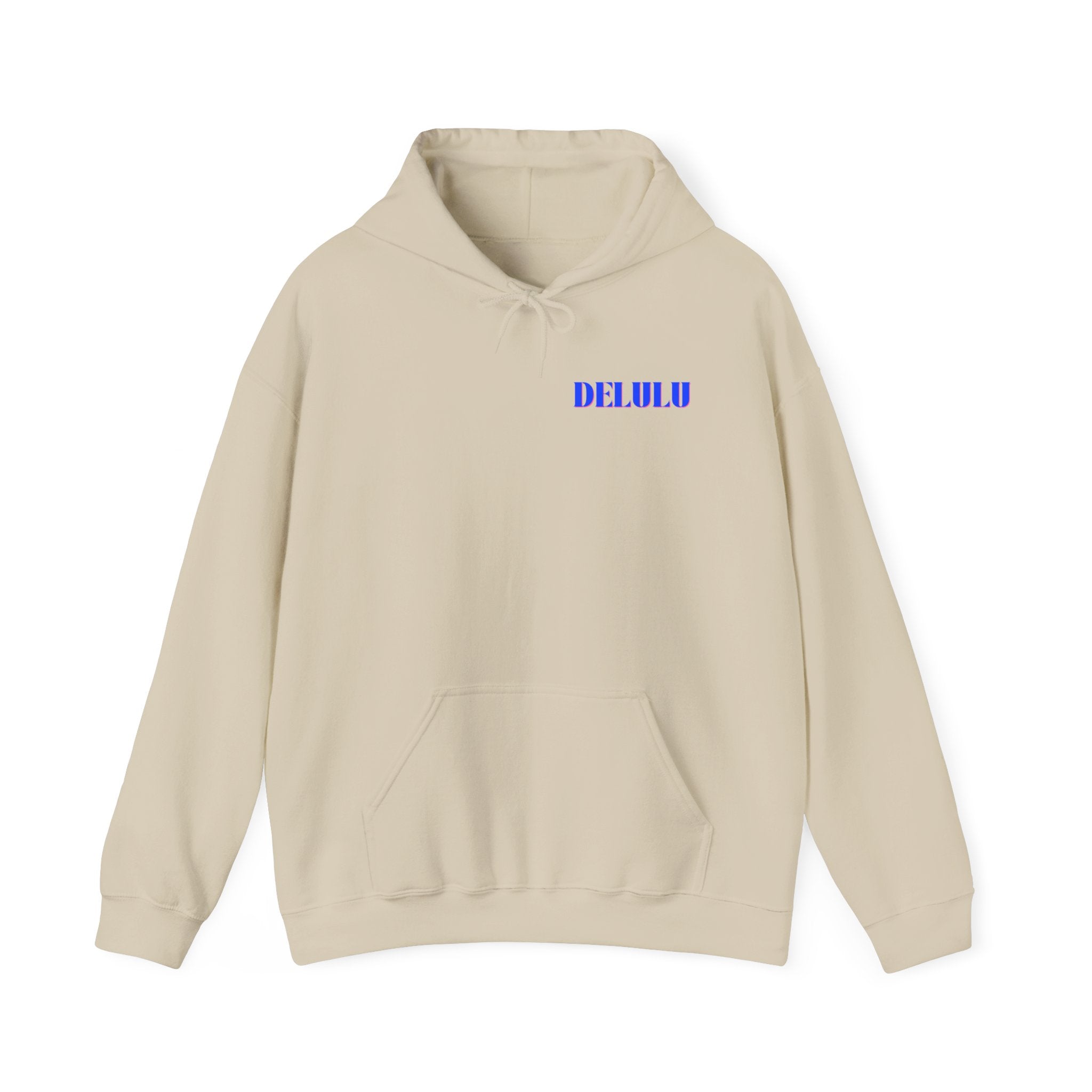 STATEMENT HOODIE DELULU - BLUE & BLUE/PINK