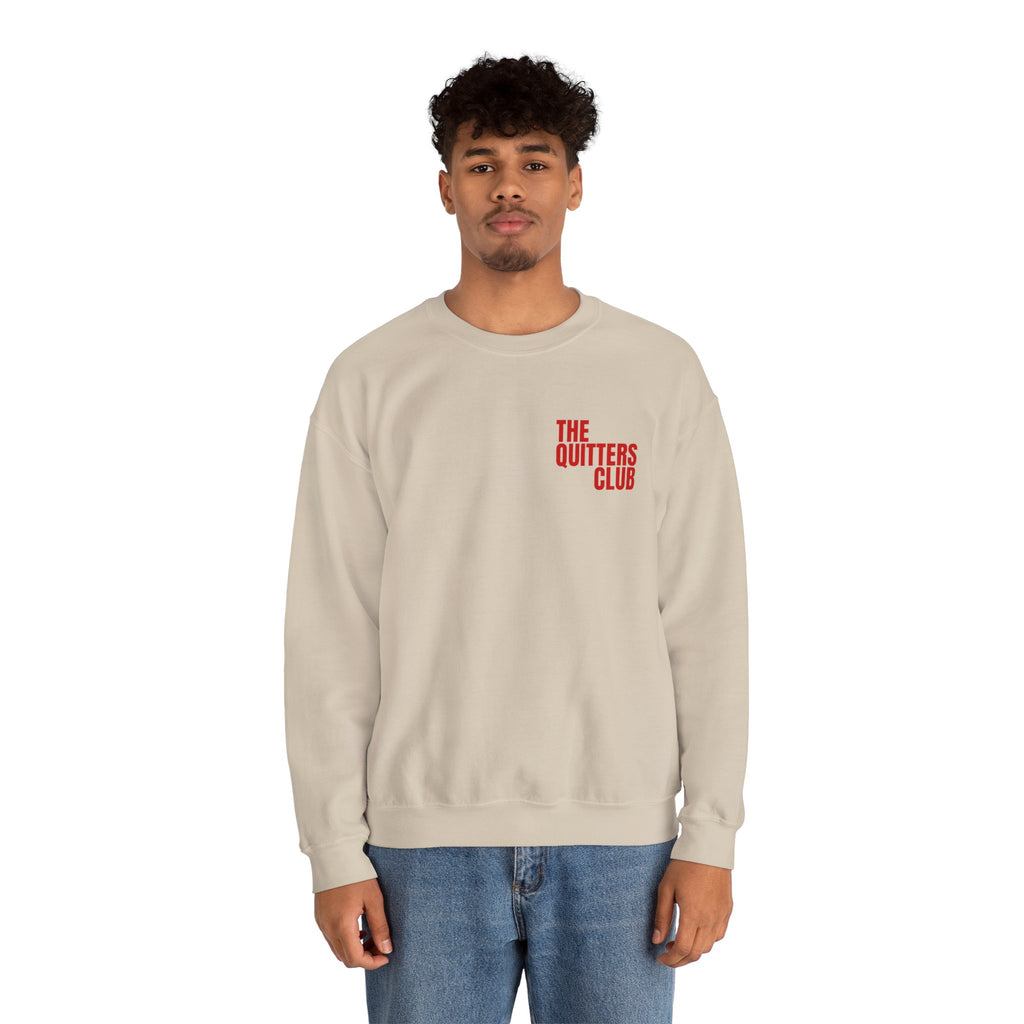 01 QUITTERS CLUB CREWNECK SWEATER - QUIT MY NIGHTMARES