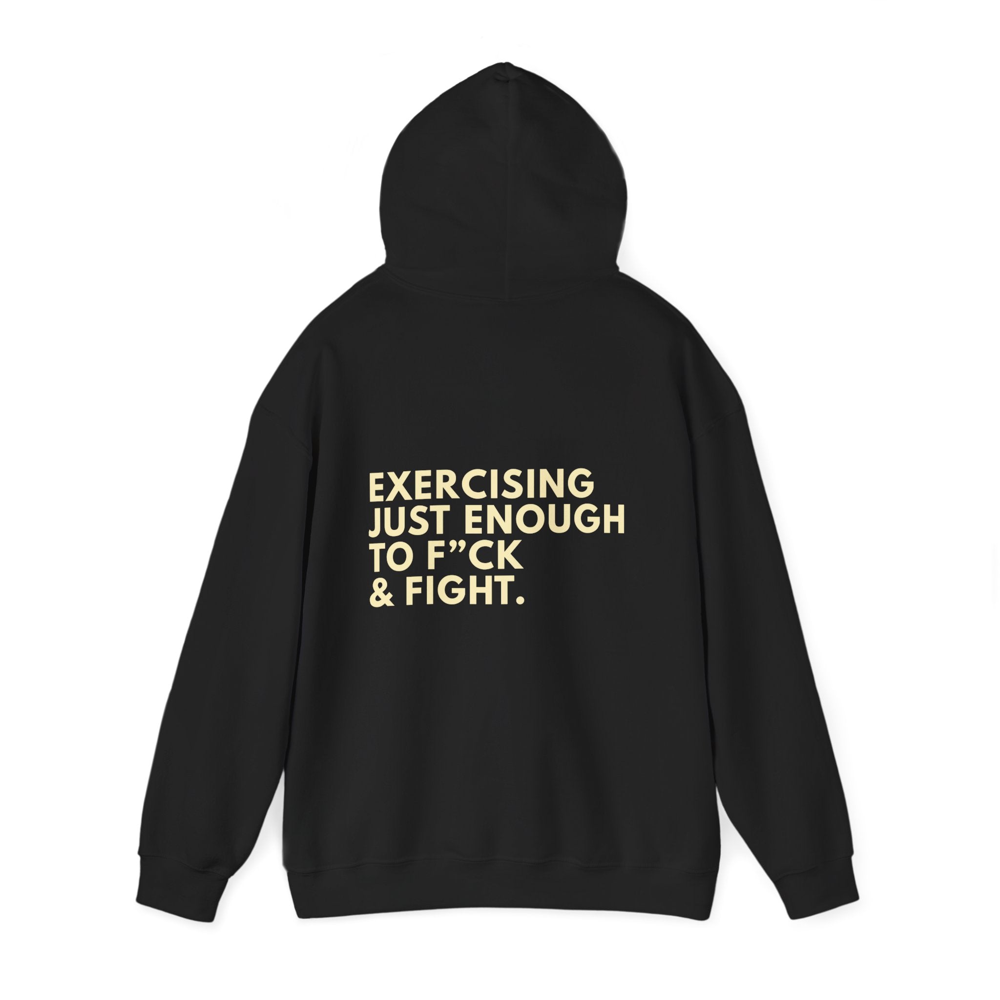 STATEMENT HOODIE - JUST ENOUGH BLACK/YELLOW