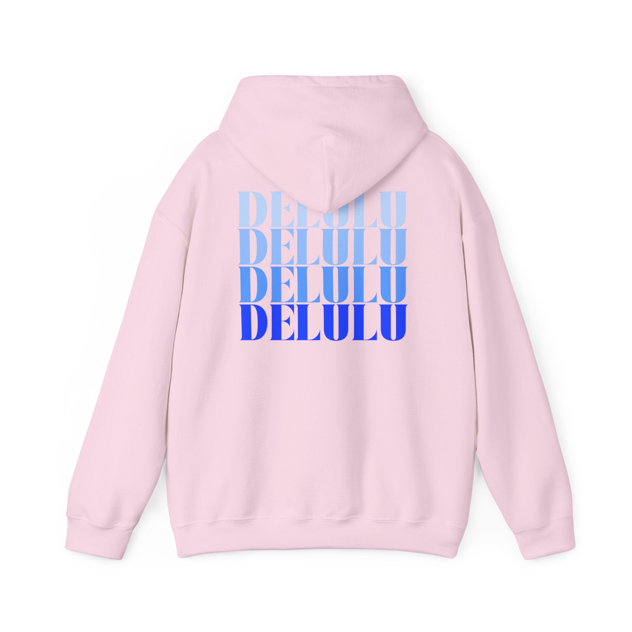 STATEMENT HOODIE DELULU DELULU DELULU - BABY BLUE & BLUE