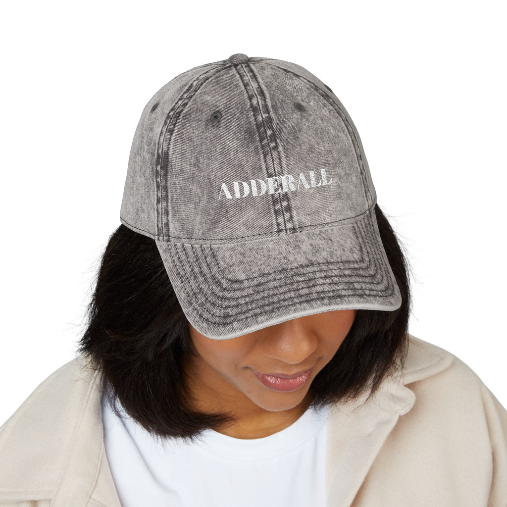 VINTAGE EMBROIDERED CAP - ADDERALL