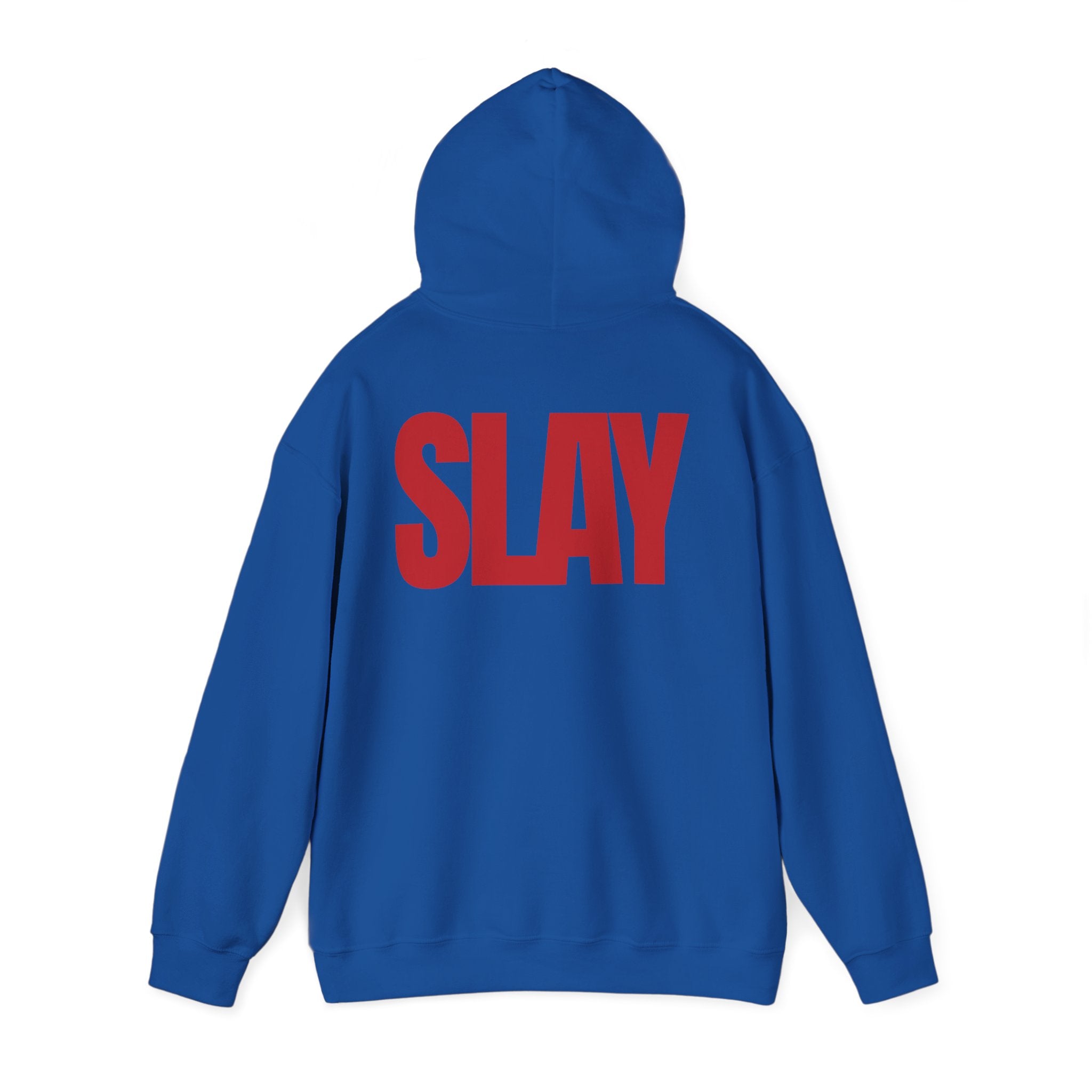 STATEMENT HOODIE - SLAY BLUE/RED