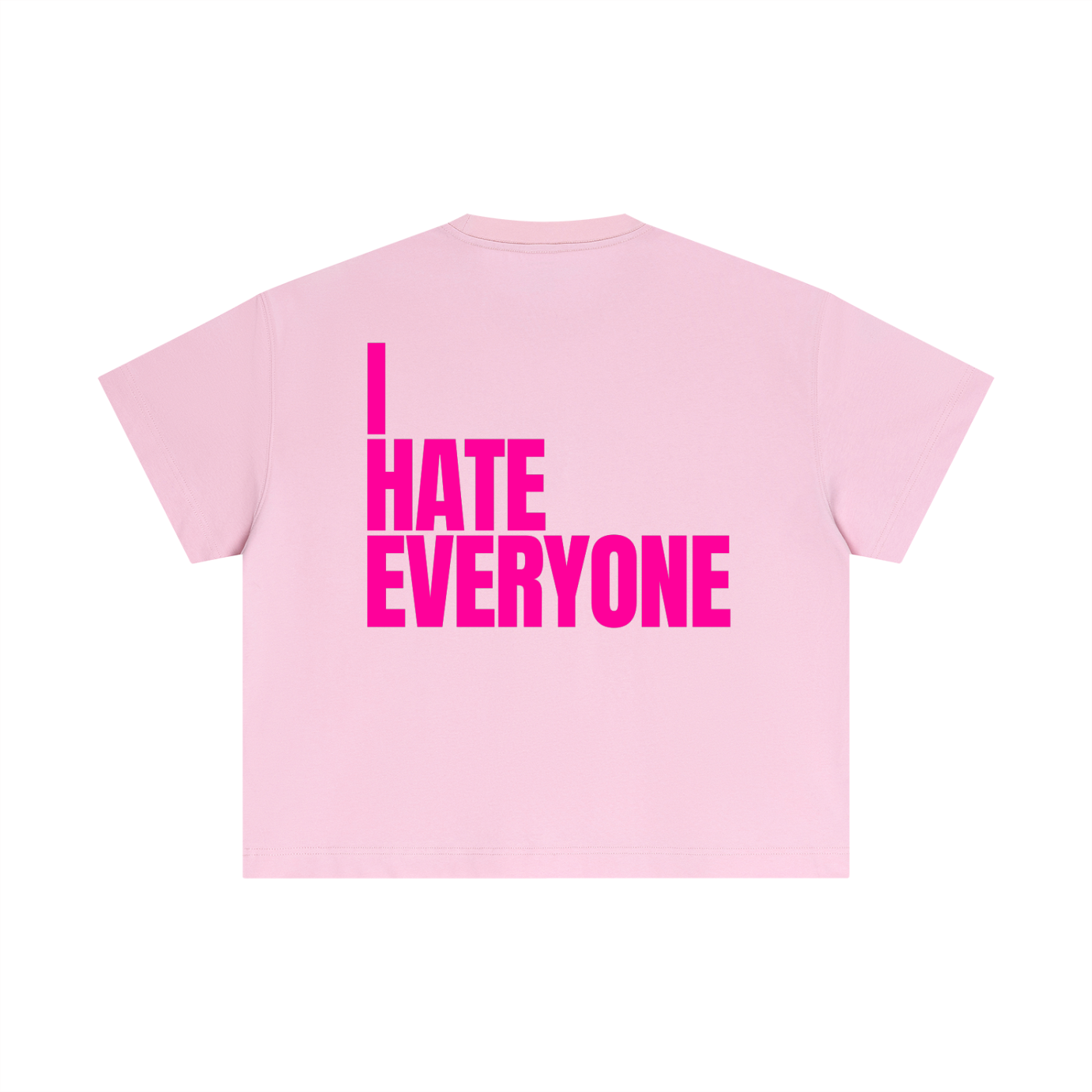 MAIN CHARACTER BOXY T-SHIRT - I HATE EVERYONE
