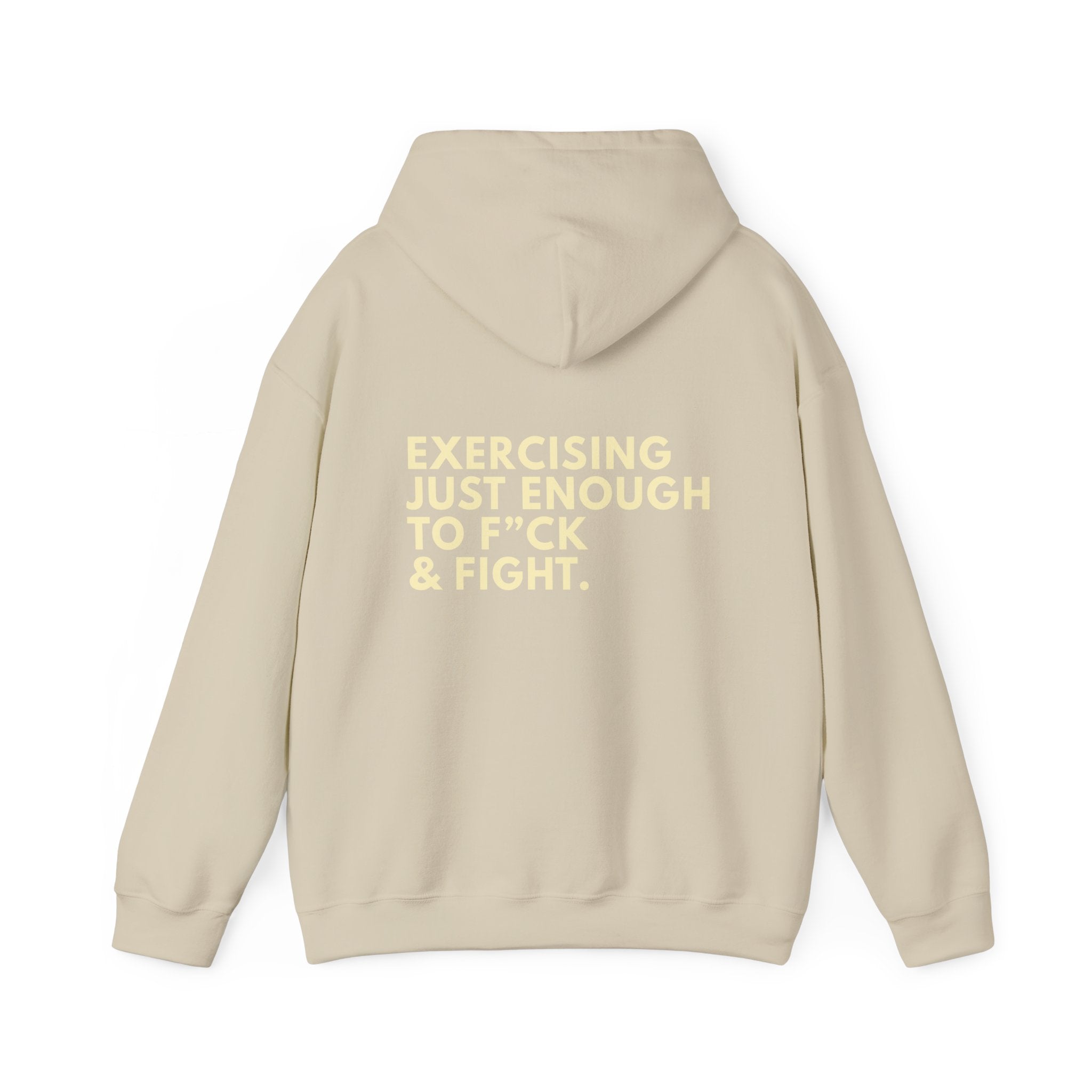 STATEMENT HOODIE - JUST ENOUGH BEIGE/YELLOW