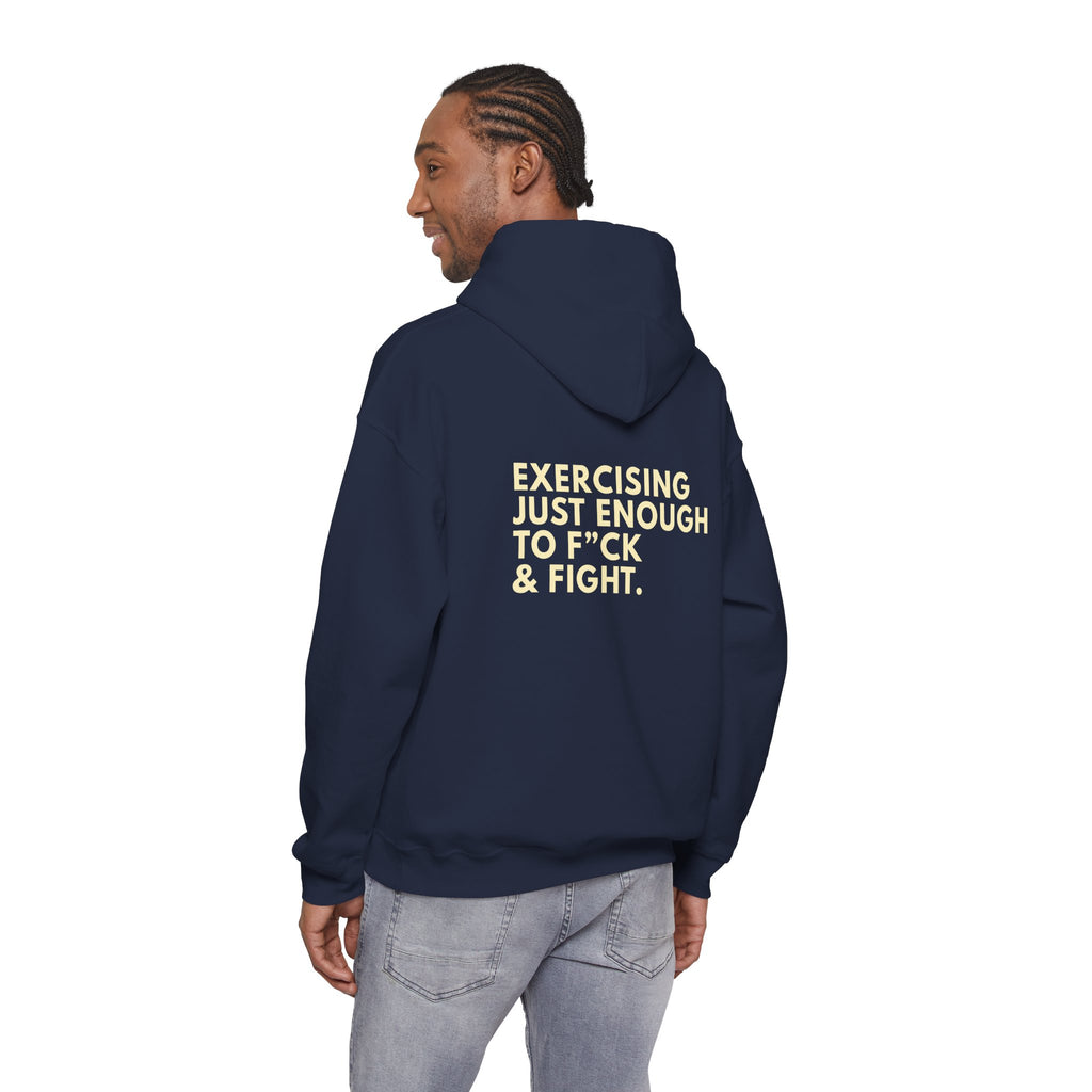 STATEMENT HOODIE - JUST ENOUGH NAVY/YELLOW
