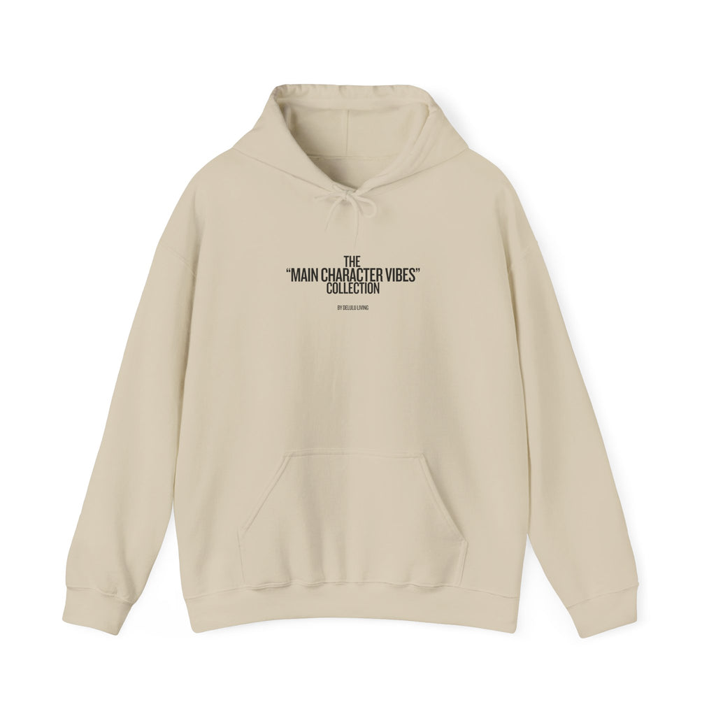MAIN CHARACTER VIBES HOODIE - MINOR INCONVENIENCES BEIGE