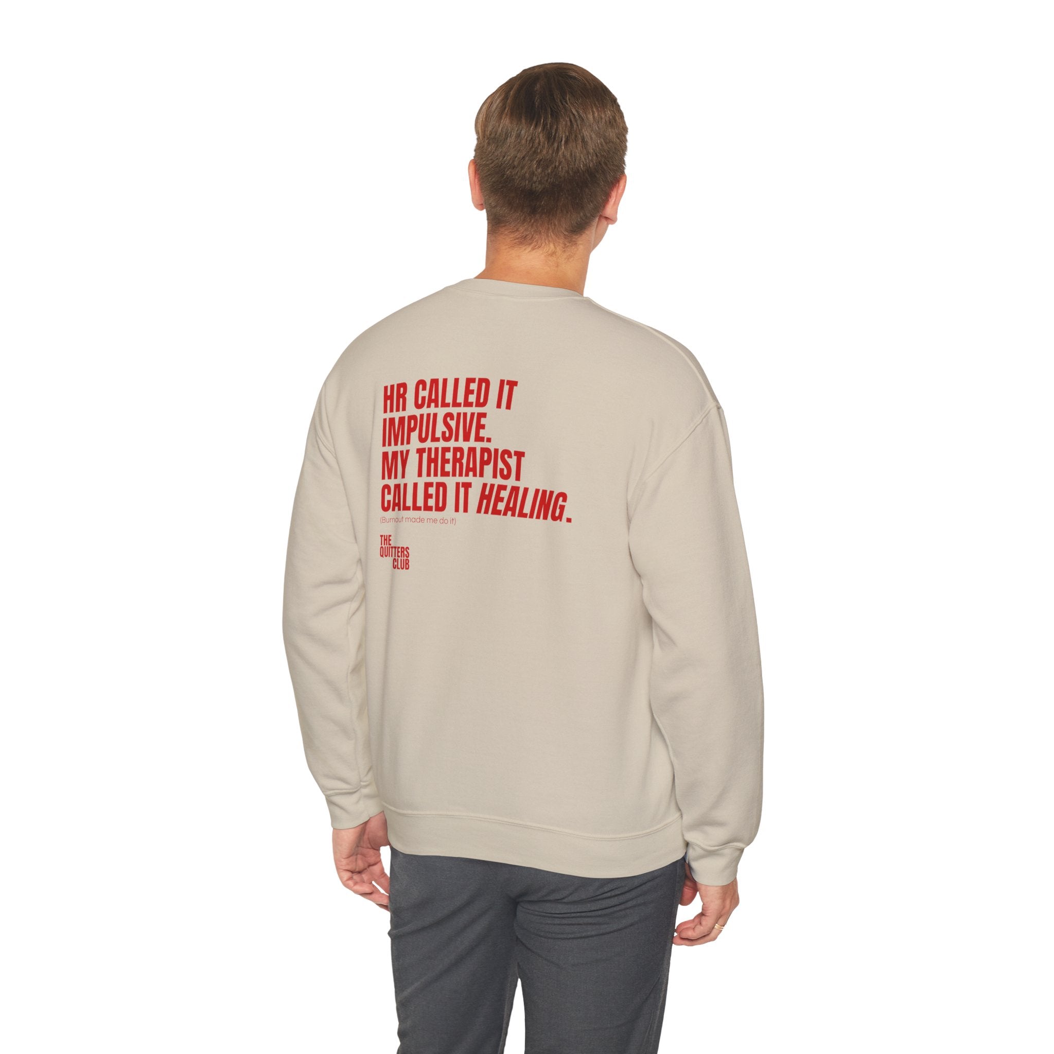 04 QUITTERS CLUB CREWNECK SWEATER - HR