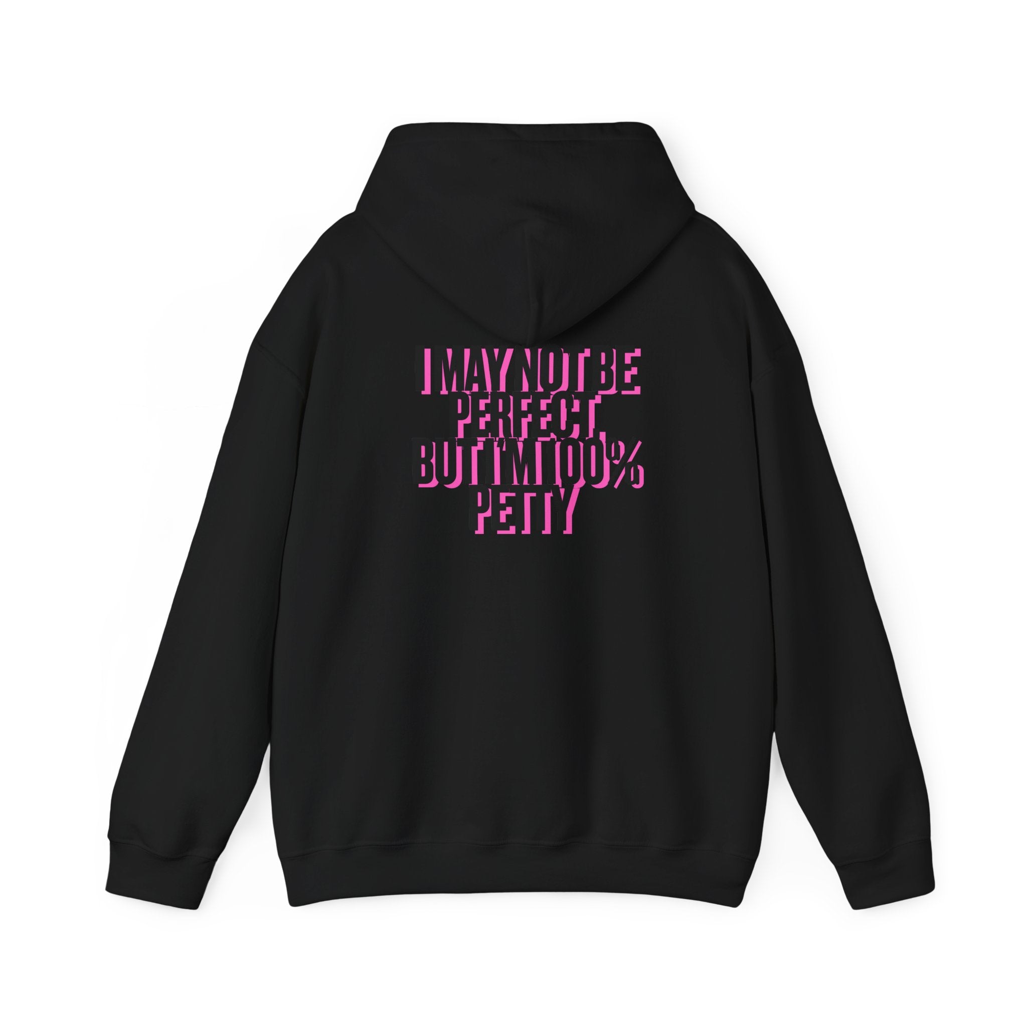 MAIN CHARACTER VIBES HOODIE - 100 % PETTY BLACK