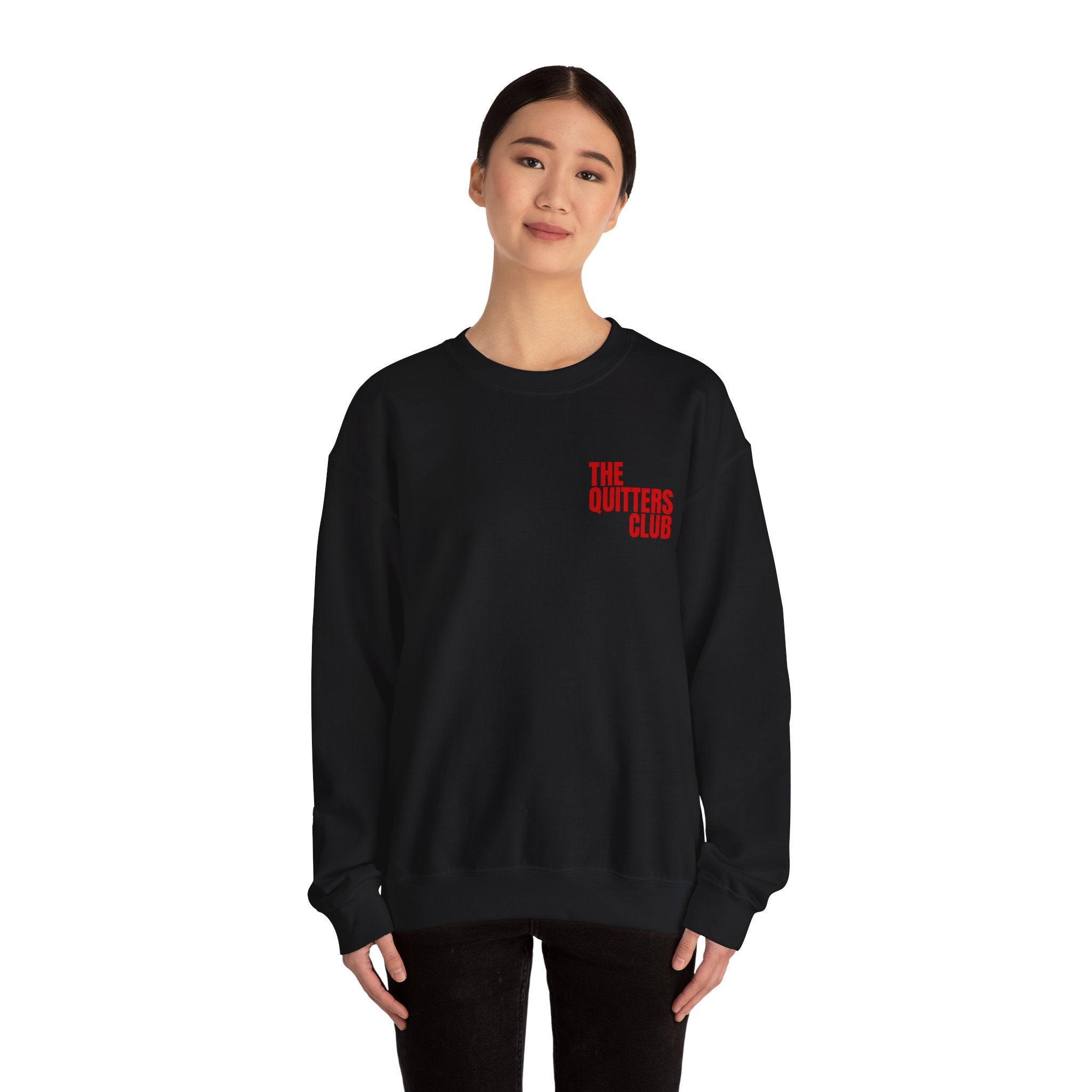 03 QUITTERS CLUB CREWNECK SWEATER - TOXIC TRAIT