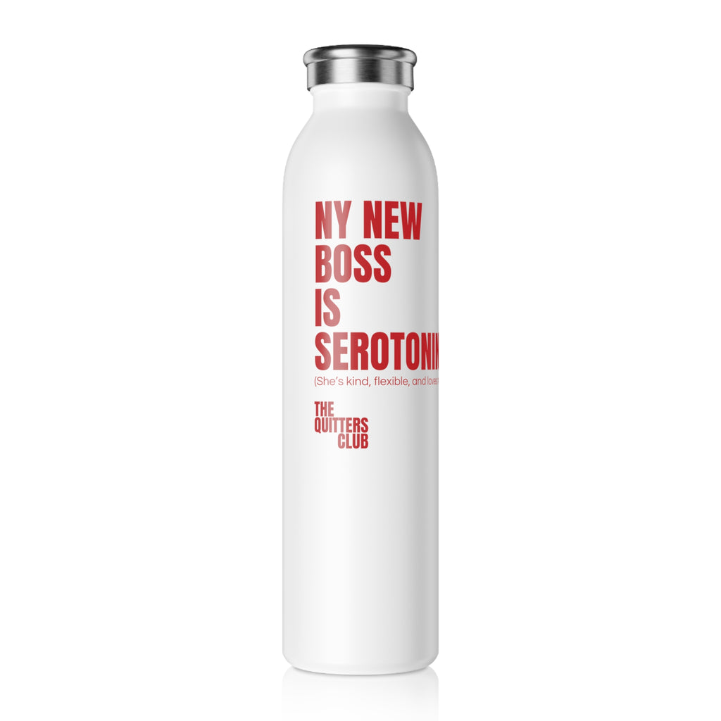 QUITTERS CLUB SLIM WATER BOTTLE 20oz - SEROTONIN