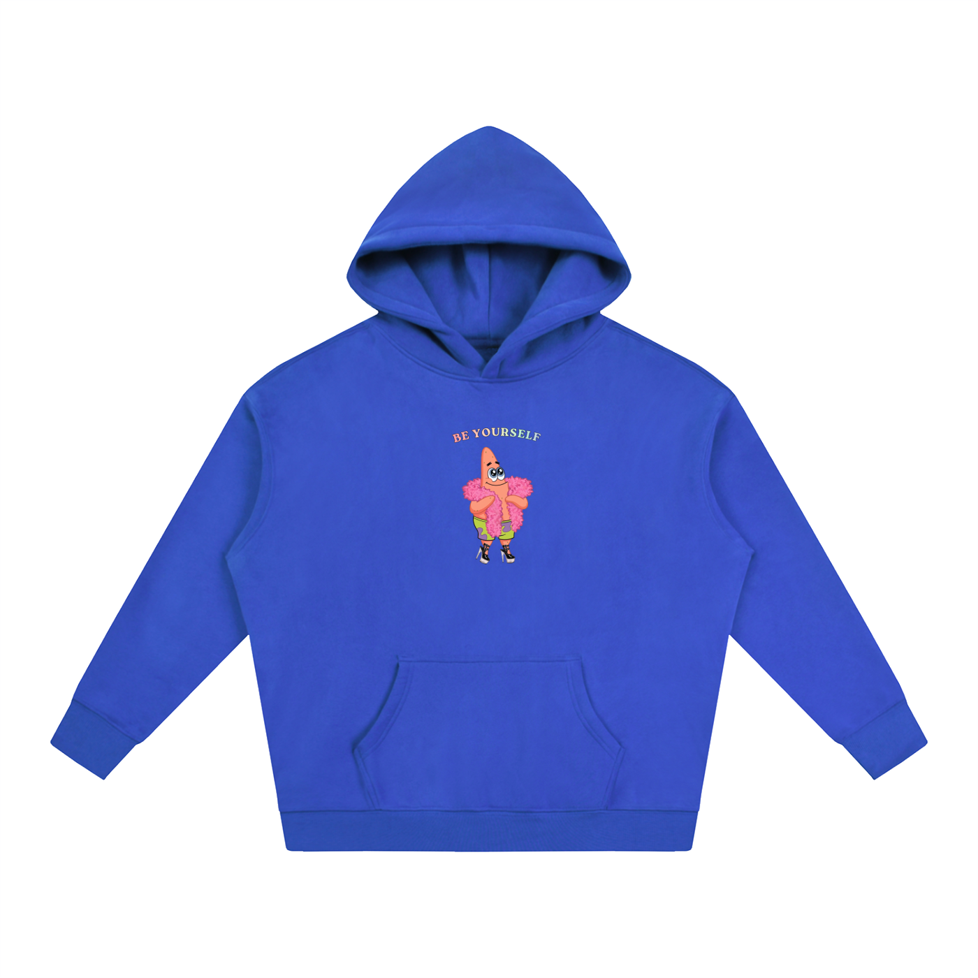 PRIDE OVERSIZED PREMIUM FLEECED HOODIE - BE YOURSELF